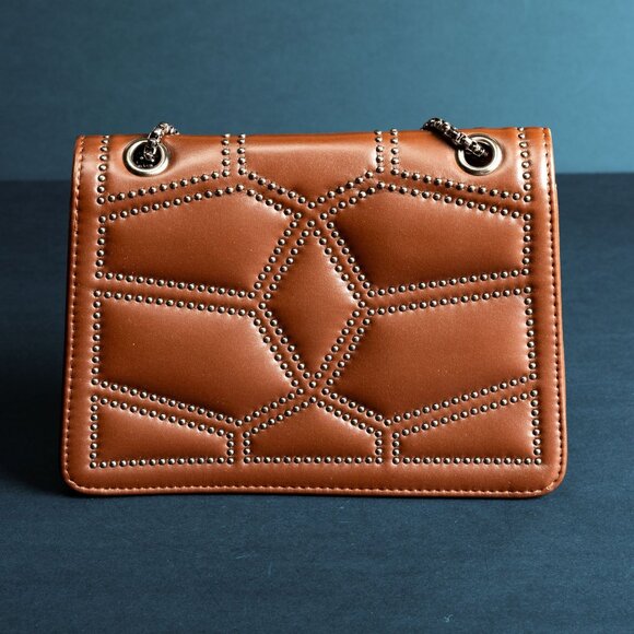 Verano Hill Modish Quilted Shoulder Bag – Brown - Picture 4 of 6